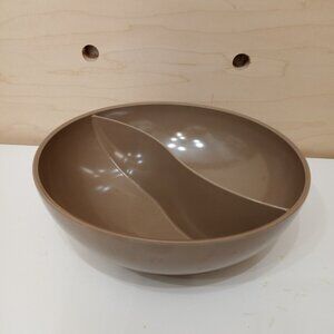 Unique Vintage Melamine Type Bowl Chip N Dip Serving Bowl MCM